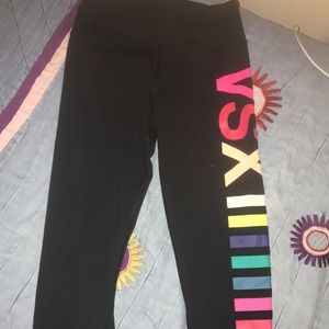 VSX Rainbow Logo Black Leggings